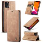 CaseMe-013 Multifunctional Horizontal Flip Leather Case with Card Slot & Holder & Wallet for iPhone 11 Pro Max(Brown) - 1