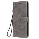 Pressed Printing Butterfly Pattern Horizontal Flip PU Leather Case with Holder & Card Slots & Wallet & Lanyard For Huawei P20 Lite 2019 / Nova 5i(Grey) - 2