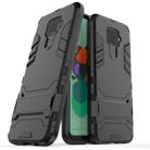 Shockproof PC + TPU Case with Holder for Huawei Nova 5i Pro(Black) - 1
