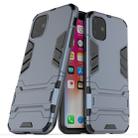 Shockproof PC + TPU Case with Holder for 11(Navy) - 1