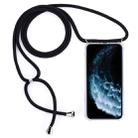 Four-Corner Anti-Fall Transparent TPU Mobile Phone Case With Lanyard for iPhone 11 Pro(Black) - 1