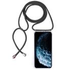 Four-Corner Anti-Fall Transparent TPU Mobile Phone Case With Lanyard for iPhone 11 Pro(Grey) - 1