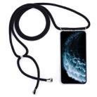 Four-Corner Anti-Fall Trasparent TPU Mobile Phone Case With Lanyard for iPhone 11 Pro Max(Black) - 1