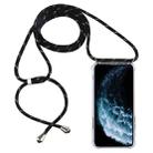 Four-Corner Anti-Fall Trasparent TPU Mobile Phone Case With Lanyard for iPhone 11 Pro Max(Black Gold) - 1