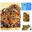 Colored Drawing Pattern Horizontal Flip PU Leather Case with Holder & Card Slots For Galaxy Tab A 10.1 (2019) / T510 / T515(Leopard) - 1