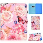 Colored Drawing Pattern Horizontal Flip PU Leather Case with Holder & Card Slots & Sleep / Wake-up Function for Galaxy Tab S5e 10.5 / T720 / T725(Flower Butterfly) - 1