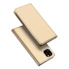 For iPhone 11 Pro Max DUX DUCIS Skin Pro Series Shockproof Horizontal Flip Leather Case with Holder & Card Slots (Gold) - 1