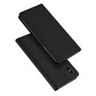 DUX DUCIS Skin Pro Series Shockproof Horizontal Flip Leather Case with Holder & Card Slots & Sleep / Wake-up Function for iPhone X / XS(Black) - 1