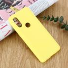 Solid Color Liquid Silicone Shockproof Full Coverage Case For Motorola One Vision & P40(Yellow) - 1