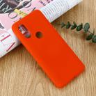 Solid Color Liquid Silicone Shockproof Full Coverage Case For Motorola One (P30 Play)(Red) - 1