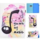 Colored Drawing Pattern Horizontal Flip PU Leather Case with Holder & Card Slots & Sleep / Wake-up Function for Galaxy Tab S5e 10.5 / T720 / T725(Music Symbol) - 1