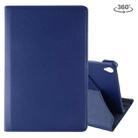 Litchi Texture Horizontal Flip 360 Degrees Rotation Leather Case with Holder for Huawei MediaPad M6 10.8(Blue) - 1