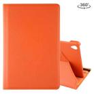 Litchi Texture Horizontal Flip 360 Degrees Rotation Leather Case with Holder for Huawei MediaPad M6 10.8(Orange) - 1