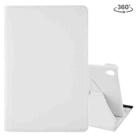 Litchi Texture Horizontal Flip 360 Degrees Rotation Leather Case with Holder for Huawei MediaPad M6 10.8(White) - 1