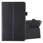 Litchi Texture Horizontal Flip Leather Case with Holder for Galaxy Tab A8.0 T290(Black) - 1