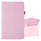 Litchi Texture Horizontal Flip Leather Case with Holder for Galaxy Tab A8.0 T290(Pink) - 1