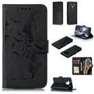 Feather Pattern Litchi Texture Horizontal Flip Leather Case with Wallet & Holder & Card Slots For LG K50(Black) - 1