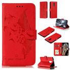 Feather Pattern Litchi Texture Horizontal Flip Leather Case with Wallet & Holder & Card Slots For LG Stylo 4(Red) - 1