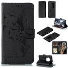 Feather Pattern Litchi Texture Horizontal Flip Leather Case with Wallet & Holder & Card Slots For Motorola One Pro(Black) - 1