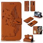 Feather Pattern Litchi Texture Horizontal Flip Leather Case with Wallet & Holder & Card Slots For Motorola One Pro(Brown) - 1