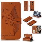 Feather Pattern Litchi Texture Horizontal Flip Leather Case with Wallet & Holder & Card Slots For Motorola Moto Z4 Play(Brown) - 1