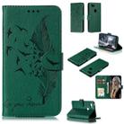 Feather Pattern Litchi Texture Horizontal Flip Leather Case with Wallet & Holder & Card Slots For Google Pixel 3 XL(Green) - 1