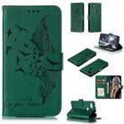 Feather Pattern Litchi Texture Horizontal Flip Leather Case with Wallet & Holder & Card Slots For Google Pixel 3a XL(Green) - 1