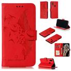 Feather Pattern Litchi Texture Horizontal Flip Leather Case with Wallet & Holder & Card Slots For Xiaomi Redmi 7(Red) - 1