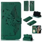 Feather Pattern Litchi Texture Horizontal Flip Leather Case with Wallet & Holder & Card Slots For Xiaomi Redmi 7(Green) - 1