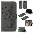 Feather Pattern Litchi Texture Horizontal Flip Leather Case with Wallet & Holder & Card Slots For Xiaomi Redmi 7(Gray) - 1