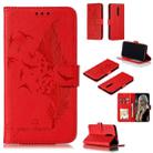 Feather Pattern Litchi Texture Horizontal Flip Leather Case with Wallet & Holder & Card Slots For Xiaomi Redmi K20(Red) - 1