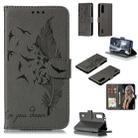 Feather Pattern Litchi Texture Horizontal Flip Leather Case with Wallet & Holder & Card Slots For Xiaomi Mi CC9e(Gray) - 1