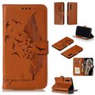 Feather Pattern Litchi Texture Horizontal Flip Leather Case with Wallet & Holder & Card Slots For Huawei P30(Brown) - 1