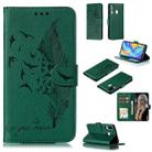 Feather Pattern Litchi Texture Horizontal Flip Leather Case with Wallet & Holder & Card Slots For Huawei P30 Lite(Green) - 1