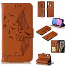 Feather Pattern Litchi Texture Horizontal Flip Leather Case with Wallet & Holder & Card Slots For Huawei Y6 (2019) / Honor Play 8A(Brown) - 1