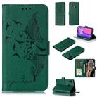 Feather Pattern Litchi Texture Horizontal Flip Leather Case with Wallet & Holder & Card Slots For Huawei Y9 (2019)(Green) - 1