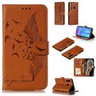 Feather Pattern Litchi Texture Horizontal Flip Leather Case with Wallet & Holder & Card Slots For Huawei Honor 10i / P Smart+ 2019 / Honor 20i / Honor 10 Lite(Brown) - 1