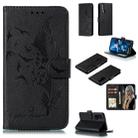 Feather Pattern Litchi Texture Horizontal Flip Leather Case with Wallet & Holder & Card Slots For Huawei Honor 20 Pro(Black) - 1