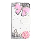 Rhinestone Pattern Horizontal Flip Leather Case with Holder & Card Slots & Wallet & Lanyard For Xiaomi Redmi 6(Pink Bow) - 1