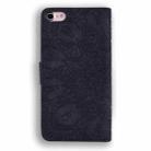 Calf Pattern Double Folding Design Embossed Leather Case with Wallet & Holder & Card Slots For iPhone SE 2020 & 8 & 7(Black) - 3