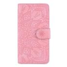 Calf Pattern Double Folding Design Embossed Leather Case with Wallet & Holder & Card Slots For iPhone SE 2020 & 8 & 7(Pink) - 2