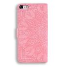 Calf Pattern Double Folding Design Embossed Leather Case with Wallet & Holder & Card Slots For iPhone SE 2020 & 8 & 7(Pink) - 3