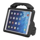 Shockproof EVA Thumb Bumper Case with Handle & Holder for iPad 9.7(Black) - 1