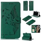 Feather Pattern Litchi Texture Horizontal Flip Leather Case with Wallet & Holder & Card Slots For iPhone 7 Plus / 8 Plus(Green) - 1
