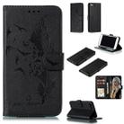 Feather Pattern Litchi Texture Horizontal Flip Leather Case with Wallet & Holder & Card Slots For iPhone 7 Plus / 8 Plus(Black) - 1