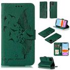 For iPhone 11 Feather Pattern Litchi Texture Horizontal Flip Leather Case with Wallet & Holder & Card Slots (Green) - 1