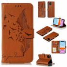 For iPhone 11 Feather Pattern Litchi Texture Horizontal Flip Leather Case with Wallet & Holder & Card Slots (Brown) - 1