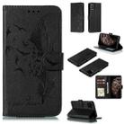 For iPhone 11 Pro Max Feather Pattern Litchi Texture Horizontal Flip Leather Case with Wallet & Holder & Card Slots (Black) - 1