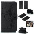 For iPhone XS Max Feather Pattern Litchi Texture Horizontal Flip Leather Case with Wallet & Holder & Card Slots(Black) - 1