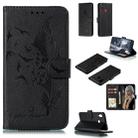 Feather Pattern Litchi Texture Horizontal Flip Leather Case with Wallet & Holder & Card Slots For Galaxy A30 / A20(Black) - 1